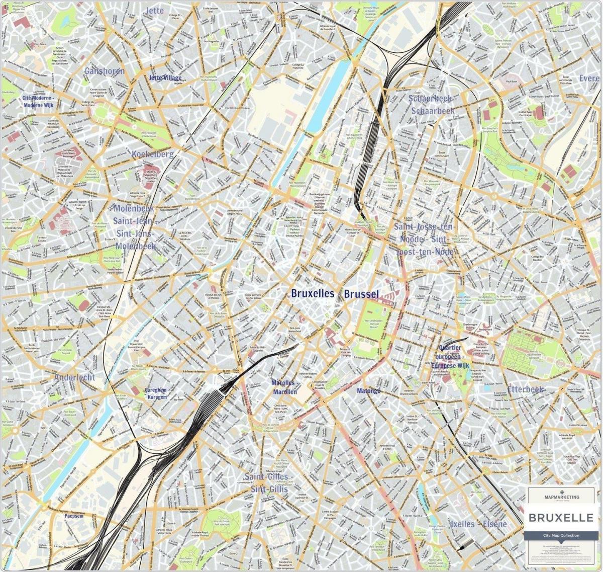 Stadsplattegrond van Brussel